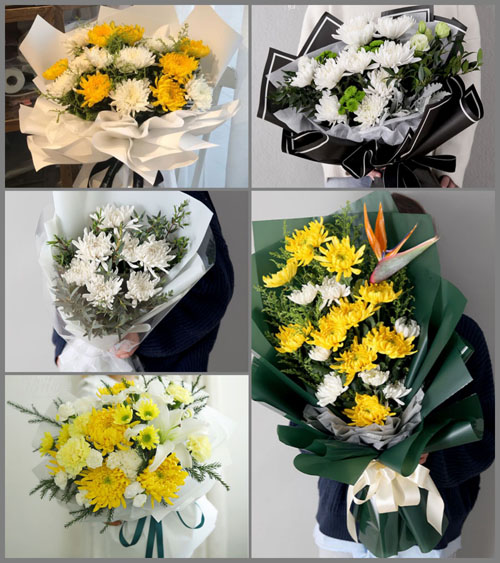 安徽滁州市明光市自来桥镇白事花束代送